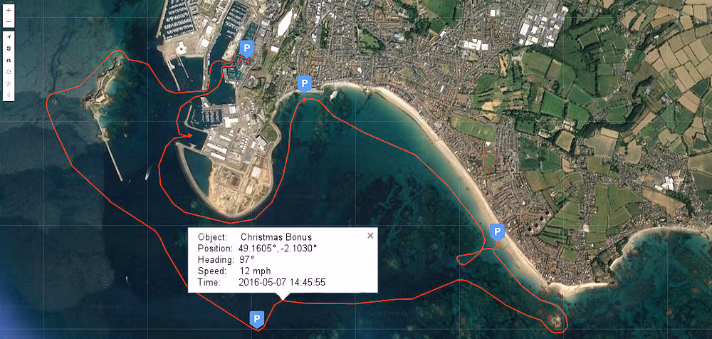 See where your vessel has been in real-time