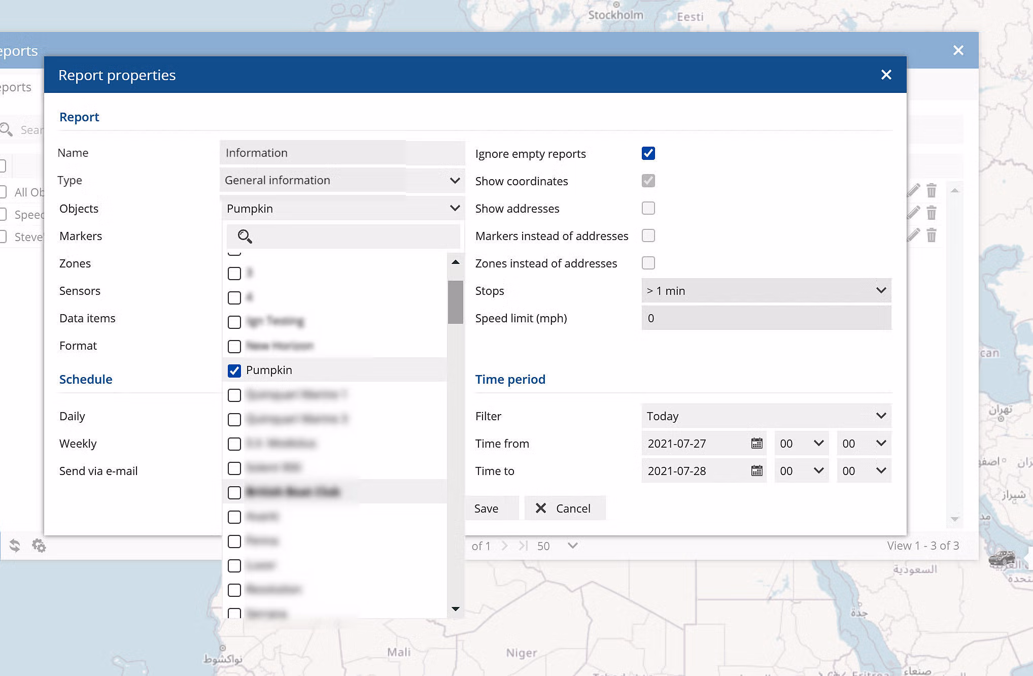 Daily reports on your trackers performance