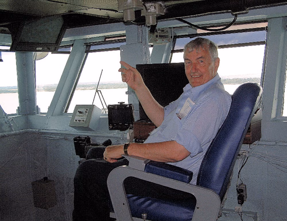 Andy Lambert one of the partners looking like the Captain 