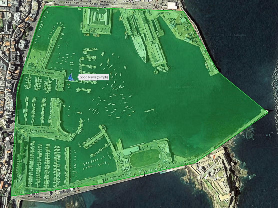 building a geo-fence around your mooring to know when the vessel is moved