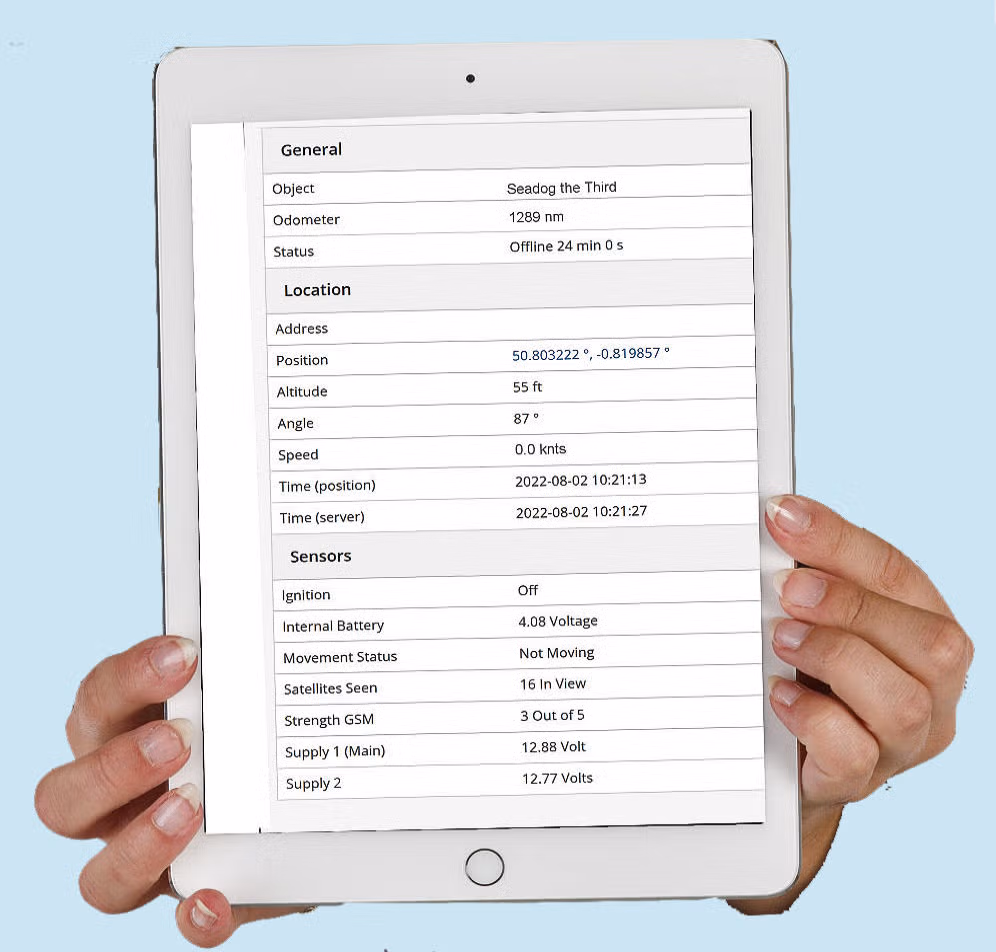 View GPS Trackers on your Tablet