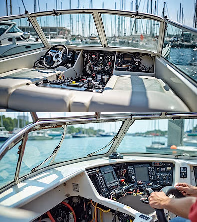 Mounting inside the dash will work.